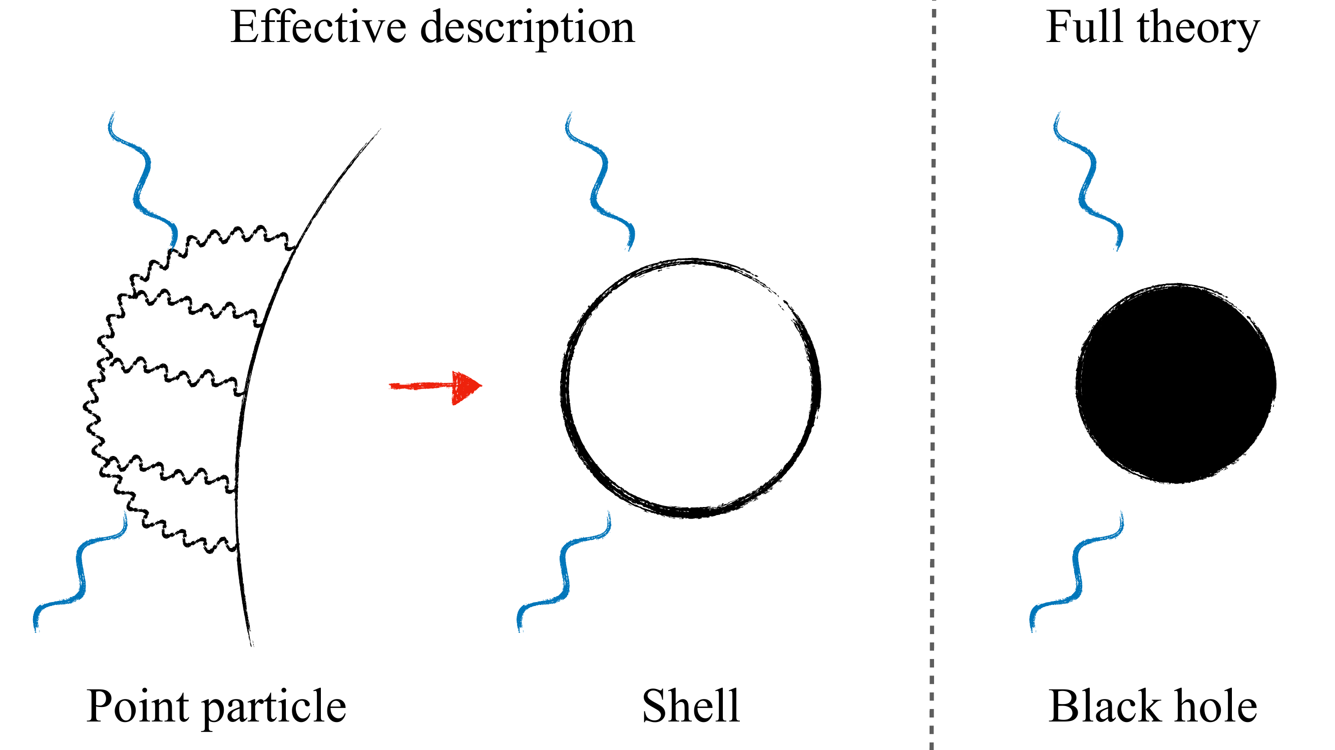 In the standard point-particle approach, calculating the tidal response involves loop contributions. By replacing the point particle with a shell, our EFT framework naturally incorporates known BHPT solutions in four-dimensions, thus bypassing the need for higher-order integration. Moreover, the matching to full theory is simplified since gravitational perturbations are described by the same solutions.