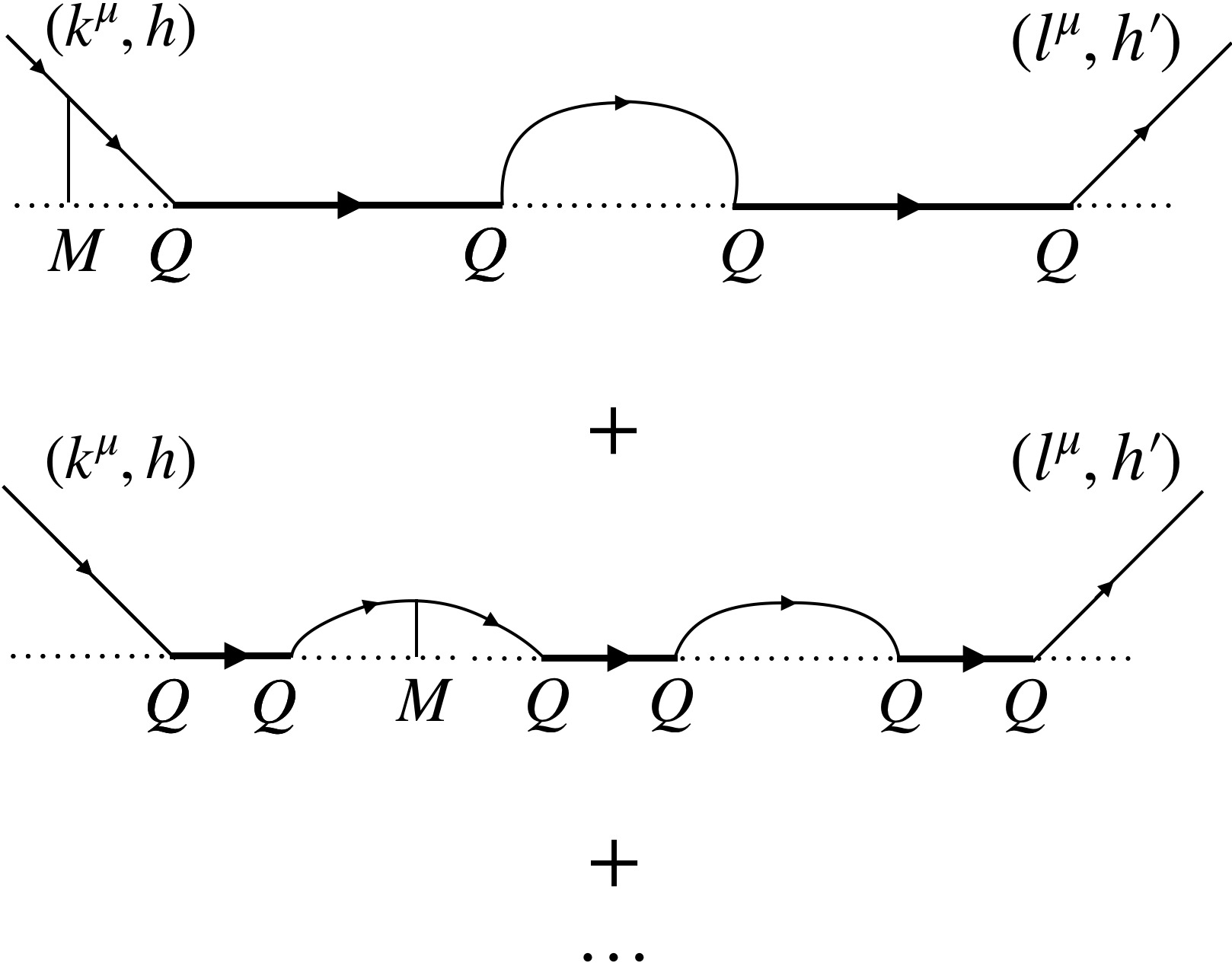 Additional contributions to $T_{\rm tid,(1)}$ involving one mass insertion.